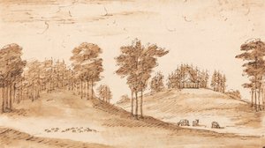 Ontwerp voor een paviljoen in een hertenpark door William Kent