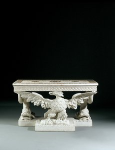 Een van een paar George II zijtafels door William Kent