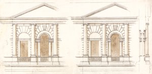 De Schatkist, Whitehall, Londen: Alternatieve Verhogingen van de Gevel door William Kent