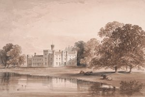 Chiddingstone Place, uitzicht vanaf het meer