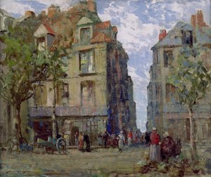 Een Uitzicht in Dieppe door William Lee Hankey