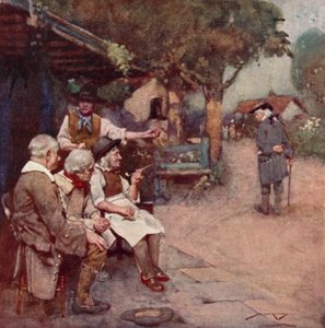 Illustratie voor Het Verlaten Dorp door Oliver Goldsmith
