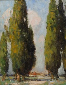 Lombardische populieren door William Lee Hankey