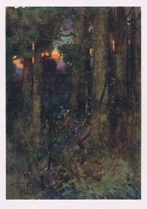 Die verwarde bossen waar vogels vergaten te zingen, maar stille vleermuizen in slaperige clusters hangen door William Lee Hankey