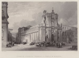 Duomo van Syracuse, voorheen een Tempel van Minerva door William Leighton Leitch