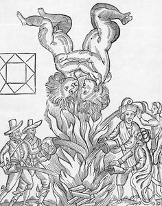 Facsimile van het astrologische hiëroglief dat de Grote Brand van Londen voorspelt, uit 