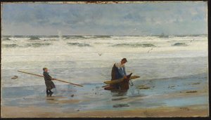 Verzamelen van Drijfhout, Holland, 1877