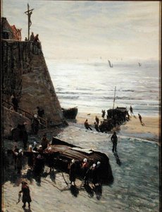 Het Binnenhalen van de Vissersboot door William Lionel Wyllie