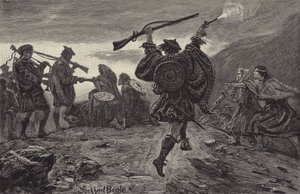 Rob Roy verwelkomd door zijn clan door William Lockhart Bogle