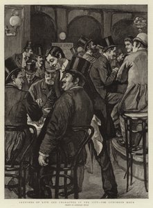 Schetsen van Leven en Karakter in de Stad, het Lunchuur door William Lockhart Bogle