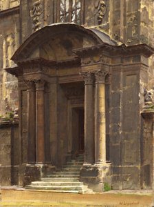 De Veranda van het Oude Ashmolean, Oxford door William Logsdail