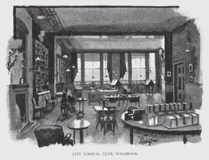 City Liberal Club, Walbrook door William Luker