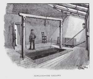 Newgate, de Galg door William Luker