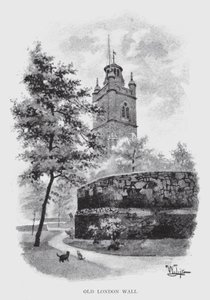 Oude Londense Muur door William Luker