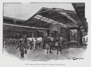 The London Parcels Delivery Company, Fetter Lane door William Luker