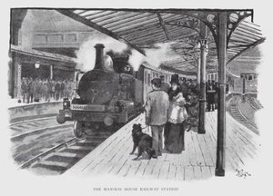 Het Mansion House Treinstation door William Luker