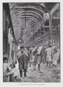 De Metropolitan Meat Market, Smithfield door William Luker