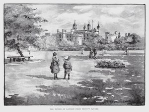 De Tower of London vanaf Trinity Square door William Luker