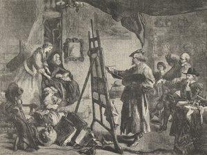 Rembrandts Studio, een schilderij..., 14 november 1861
