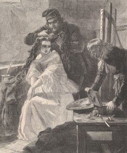 La Toilette des Morts, uit Illustrated London News, 25 juli 1863 door William Luson Thomas