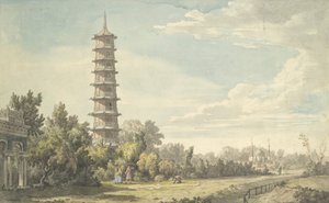 Uitzicht op de Wildernis bij Kew, 1763