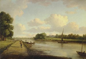 Uitzicht op de Rivier de Theems bij Richmond (?), ca.1776