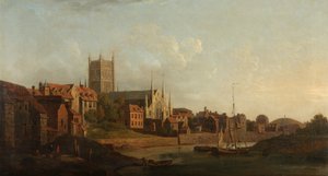 Worcester vanaf de Severn, ca. 1760