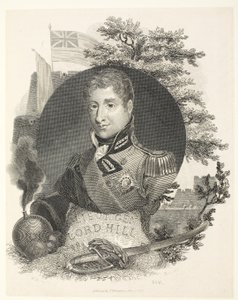 Luitenant-generaal Lord Hill KB, gravure Brown, uitgegeven door Kinnersley, 1815 door William Marshall Craig