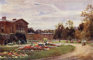 Downing College vanaf de Ingang in Regent Street door William Matthison
