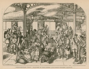 Parlementaire Trein: Platform van de London and North-Western Railway, Londen