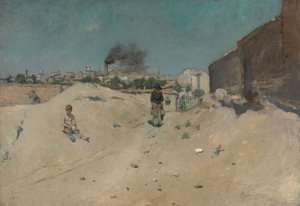 Buitenwijken van Madrid door William Merritt Chase