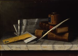 Stilleven met brief aan Mr. Clarke, 1879
