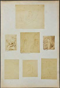 Studies voor "The Gay Goshawk", "Wreck of a Sailing Boat", "Lady Clare" en andere schetsen