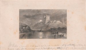 Norham Castle - Maanopkomst door William Miller