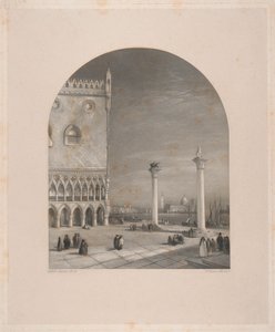 Venetië - de Piazzetta door William Miller