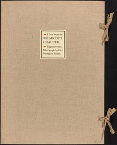 Een Blad uit de Kelmscott Chaucer door William Morris