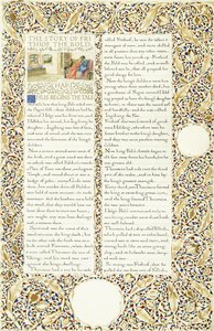 Kalligrafisch en verlucht manuscript, ca. 1871-1873 door William Morris