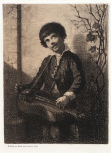 Draailier jongen door William Morris Hunt