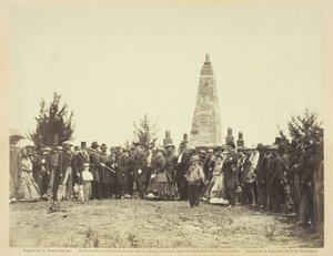Inwijding van monument op Bull Run slagveld, juni 1865 door William Morris Smith