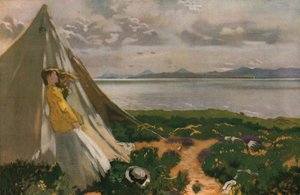 Een winderige dag: Howth Head, begin 20e eeuw, ca. 1930 door William Newenham Montague Orpen