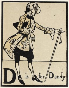 D is voor Dandy, illustratie uit 