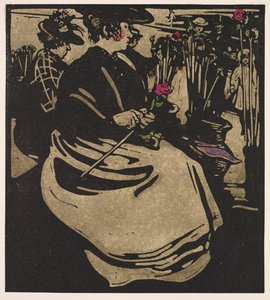 Londense Types: Bloemenmeisje door William Nicholson