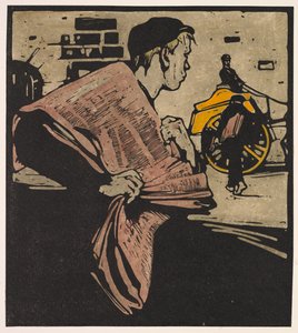 Londense Types: Krantenjongen door William Nicholson