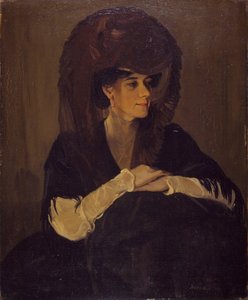 Het Bruine Sluier Portret van Mevrouw Harrington Mann, 1905