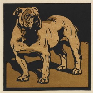 Het Vierkante Boek van Dieren: De Britse Bulldog door William Nicholson