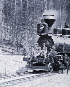 Canadese Spoorwegpioniers, circa 1890 - foto door Nottman