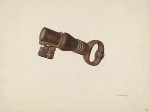 Sleutelbank, ca. 1940 door William O. Fletcher
