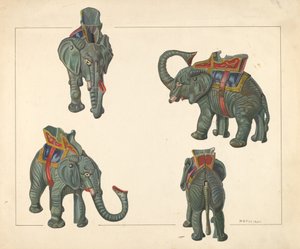 Speelgoedbank: Olifant, ca. 1938