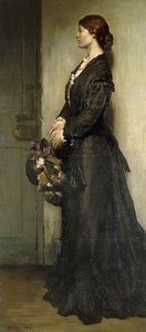 De dame in het zwart, 1901 door William Orpen