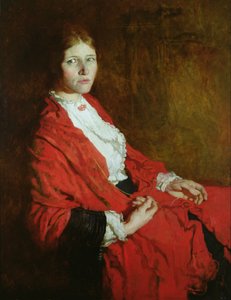 De Rode Sjaal door William Orpen